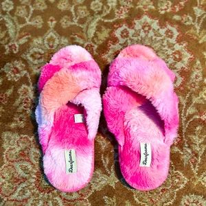 Jessica Furry Crossband Slide Slipper